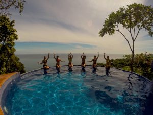 Anamaya Pool with Yogis