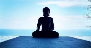 Buddha on Yoga Deck Wider